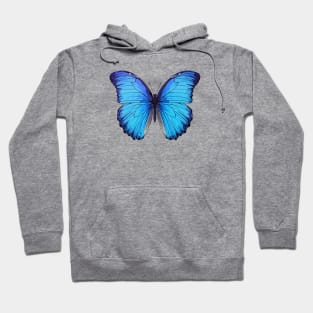 Blue Morpho Butterfly Hoodie